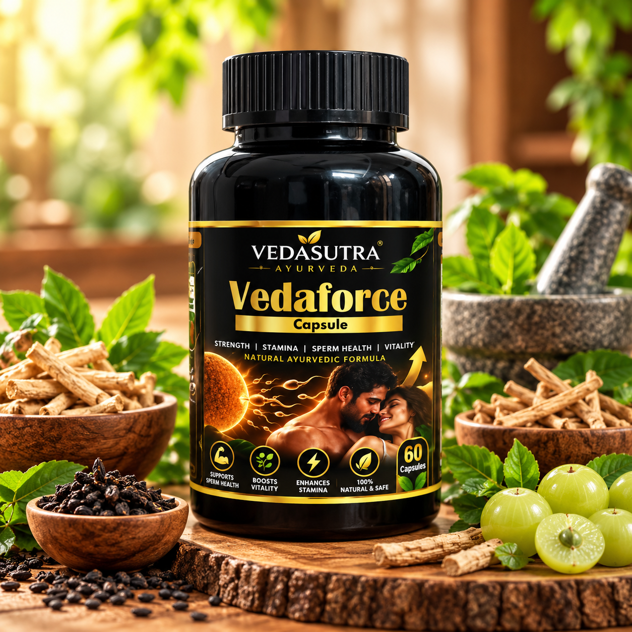 vedaforce ayurvedic herbal supplement display